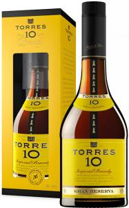 Torres brandy Gran Reserva 10YO 0,7 l + sklo