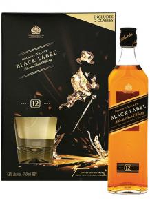 Johnnie Walker Black Label 0,7l 40% + 2 skla 