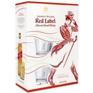Johnnie Walker Red Label 0,7l 40% + 2 skla 