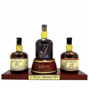 Kolekce Rum El Dorado Display 12YO, 15YO, 21YO 0,7l