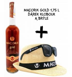 Macorix Gold Rum 1,75l 37,5% + KLOBOUK A BRÝLE
