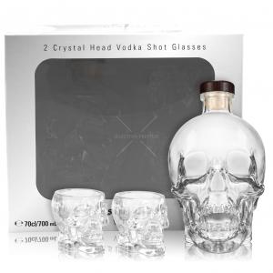 Vodka Crystal Head 0,7l 40% + 2skla 