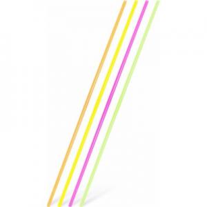 Slámky XXL neon 100cm/100ks