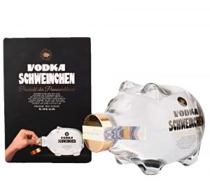 Vodka Schweinchen - Pokladnička prasátko 0,7l 40% 