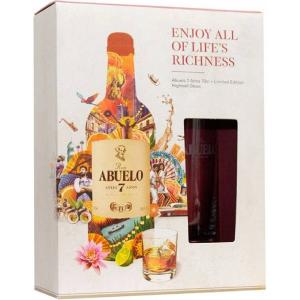 Rum Abuelo 7YO 0,7l 40% + sklo
