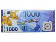 Čokoláda Bankovka Euro 1000 Happy Birthday 60g