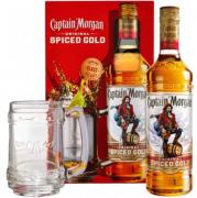Captain Morgan Spicced Gold 0,7l 35% + korbel